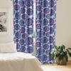 Ambesonne Floral Curtains, Neutral Colors Delicate Blooming Flowers Pattern Dreamy Blush Tone Art, Window Treatments 2 Panel Set for Living Room Bedroom, Pair of – 28″ x 63″, Hot Pink Charcoal Grey(Yellow Cobalt Blue White)