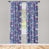 Ambesonne Floral Curtains, Neutral Colors Delicate Blooming Flowers Pattern Dreamy Blush Tone Art, Window Treatments 2 Panel Set for Living Room Bedroom, Pair of – 28″ x 63″, Hot Pink Charcoal Grey(Yellow Cobalt Blue White)