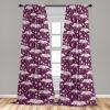 Ambesonne Floral Curtains, Neutral Colors Delicate Blooming Flowers Pattern Dreamy Blush Tone Art, Window Treatments 2 Panel Set for Living Room Bedroom, Pair of – 28″ x 63″, Hot Pink Charcoal Grey(Sea Blue and Pastel Pink)