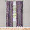 Ambesonne Floral Curtains, Neutral Colors Delicate Blooming Flowers Pattern Dreamy Blush Tone Art, Window Treatments 2 Panel Set for Living Room Bedroom, Pair of – 28″ x 63″, Hot Pink Charcoal Grey(Dark Indigo White Grey)