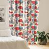 Ambesonne Floral Curtains, Neutral Colors Delicate Blooming Flowers Pattern Dreamy Blush Tone Art, Window Treatments 2 Panel Set for Living Room Bedroom, Pair of – 28″ x 63″, Hot Pink Charcoal Grey(Pale Slate Blue Marigold)