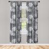 Ambesonne Floral Curtains, Neutral Colors Delicate Blooming Flowers Pattern Dreamy Blush Tone Art, Window Treatments 2 Panel Set for Living Room Bedroom, Pair of – 28″ x 63″, Hot Pink Charcoal Grey(Grey White)