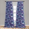 Ambesonne Floral Curtains, Neutral Colors Delicate Blooming Flowers Pattern Dreamy Blush Tone Art, Window Treatments 2 Panel Set for Living Room Bedroom, Pair of – 28″ x 63″, Hot Pink Charcoal Grey(Yellow Cobalt Blue White)