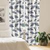 Ambesonne Floral Design Curtains, Traditional Damask Flower Pattern Geometric Neutral Boho Artwork, Window Treatments 2 Panel Set for Living Room Bedroom, Pair of – 28″ x 95″, Cobalt Blue and White(Dark Sky Blue Off White)