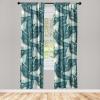 Ambesonne Floral Design Curtains, Traditional Damask Flower Pattern Geometric Neutral Boho Artwork, Window Treatments 2 Panel Set for Living Room Bedroom, Pair of – 28″ x 95″, Cobalt Blue and White(Almond Green Petrol Blue)
