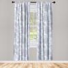 Ambesonne Floral Design Curtains, Traditional Damask Flower Pattern Geometric Neutral Boho Artwork, Window Treatments 2 Panel Set for Living Room Bedroom, Pair of – 28″ x 95″, Cobalt Blue and White(Pale Ceil Blue Mauve)