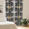Ambesonne Floral Design Curtains, Traditional Damask Flower Pattern Geometric Neutral Boho Artwork, Window Treatments 2 Panel Set for Living Room Bedroom, Pair of – 28″ x 95″, Cobalt Blue and White(Mustard Purpleblue)