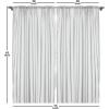 Ambesonne Floral Design Curtains, Traditional Damask Flower Pattern Geometric Neutral Boho Artwork, Window Treatments 2 Panel Set for Living Room Bedroom, Pair of – 28″ x 95″, Cobalt Blue and White(Ecru and White)