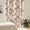 Ambesonne Floral Design Curtains, Traditional Damask Flower Pattern Geometric Neutral Boho Artwork, Window Treatments 2 Panel Set for Living Room Bedroom, Pair of – 28″ x 95″, Cobalt Blue and White(Cream Vermilion Camel)