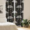 Ambesonne Floral Design Curtains, Traditional Damask Flower Pattern Geometric Neutral Boho Artwork, Window Treatments 2 Panel Set for Living Room Bedroom, Pair of – 28″ x 95″, Cobalt Blue and White(Mustard Purpleblue White)