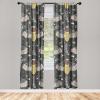 Ambesonne Floral Design Curtains, Traditional Damask Flower Pattern Geometric Neutral Boho Artwork, Window Treatments 2 Panel Set for Living Room Bedroom, Pair of – 28″ x 95″, Cobalt Blue and White(Mustard Purpleblue)