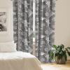 Ambesonne Floral Design Curtains, Tropical Themed Neutral Colors Boho Flowers Vintage with Leafy Art, Window Treatments 2 Panel Set for Living Room Bedroom, Pair of – 28″ x 63″, Dark Coral Pale Grey(Pale Grey)