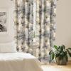 Ambesonne Floral Design Curtains, Tropical Themed Neutral Colors Boho Flowers Vintage with Leafy Art, Window Treatments 2 Panel Set for Living Room Bedroom, Pair of – 28″ x 63″, Dark Coral Pale Grey(Cream Charcoal Grey)