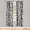 Ambesonne Floral Design Curtains, Tropical Themed Neutral Colors Boho Flowers Vintage with Leafy Art, Window Treatments 2 Panel Set for Living Room Bedroom, Pair of – 28″ x 63″, Dark Coral Pale Grey(Pale Grey)