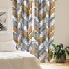 Ambesonne Floral Design Curtains, Tropical Themed Neutral Colors Boho Flowers Vintage with Leafy Art, Window Treatments 2 Panel Set for Living Room Bedroom, Pair of – 28″ x 63″, Dark Coral Pale Grey(Pale Caramel Grey and White)