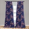 Ambesonne Floral Design Curtains, Tropical Themed Neutral Colors Boho Flowers Vintage with Leafy Art, Window Treatments 2 Panel Set for Living Room Bedroom, Pair of – 28″ x 63″, Dark Coral Pale Grey(Quartz Pastel Pink)