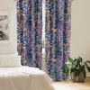 Ambesonne Floral Design Curtains, Tropical Themed Neutral Colors Boho Flowers Vintage with Leafy Art, Window Treatments 2 Panel Set for Living Room Bedroom, Pair of – 28″ x 63″, Dark Coral Pale Grey(Pale Caramel and Lavender)