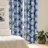 Ambesonne Floral Design Curtains, Tropical Themed Neutral Colors Boho Flowers Vintage with Leafy Art, Window Treatments 2 Panel Set for Living Room Bedroom, Pair of – 28″ x 63″, Dark Coral Pale Grey(Pale Slate Blue and Teal)