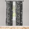 Ambesonne Floral Design Curtains, Tropical Themed Neutral Colors Boho Flowers Vintage with Leafy Art, Window Treatments 2 Panel Set for Living Room Bedroom, Pair of – 28″ x 63″, Dark Coral Pale Grey(Pale Grey Charcoal)