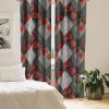 Ambesonne Floral Design Curtains, Tropical Themed Neutral Colors Boho Flowers Vintage with Leafy Art, Window Treatments 2 Panel Set for Living Room Bedroom, Pair of – 28″ x 63″, Dark Coral Pale Grey(Dark Coral Pale Grey)