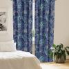 Ambesonne Floral Design Curtains, Tropical Themed Neutral Colors Boho Flowers Vintage with Leafy Art, Window Treatments 2 Panel Set for Living Room Bedroom, Pair of – 28″ x 63″, Dark Coral Pale Grey(Turquoise Dark Lavender)