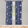 Ambesonne Floral Design Curtains, Tropical Themed Neutral Colors Boho Flowers Vintage with Leafy Art, Window Treatments 2 Panel Set for Living Room Bedroom, Pair of – 28″ x 63″, Dark Coral Pale Grey(Dark Lavender and Olive Green)