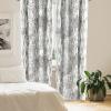 Ambesonne Floral Design Curtains, Tropical Themed Neutral Colors Boho Flowers Vintage with Leafy Art, Window Treatments 2 Panel Set for Living Room Bedroom, Pair of – 28″ x 63″, Dark Coral Pale Grey(Pale Sepia Dust Coconut)