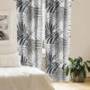 Ambesonne Floral Design Curtains, Tropical Themed Neutral Colors Boho Flowers Vintage with Leafy Art, Window Treatments 2 Panel Set for Living Room Bedroom, Pair of – 28″ x 63″, Dark Coral Pale Grey(Grey and White)
