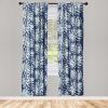Ambesonne Floral Design Curtains, Tropical Themed Neutral Colors Boho Flowers Vintage with Leafy Art, Window Treatments 2 Panel Set for Living Room Bedroom, Pair of – 28″ x 63″, Dark Coral Pale Grey(Pale Slate Blue and Teal)