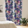 Ambesonne Floral Design Curtains, Tropical Themed Neutral Colors Boho Flowers Vintage with Leafy Art, Window Treatments 2 Panel Set for Living Room Bedroom, Pair of – 28″ x 63″, Dark Coral Pale Grey(Lavender Multicolor)