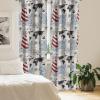 Ambesonne Floral Design Curtains, Tropical Themed Neutral Colors Boho Flowers Vintage with Leafy Art, Window Treatments 2 Panel Set for Living Room Bedroom, Pair of – 28″ x 63″, Dark Coral Pale Grey(Pale Eggshell Raspberry)