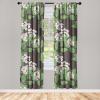Ambesonne Gothic Wings Curtains, Outline Style Illustrated Wild Nature Moth Pattern Neutral Colors, Window Treatments 2 Panel Set for Living Room Bedroom, Pair of – 28″ x 63″, Charcoal Grey Sea Blue(Reseda Green Soft Pink)