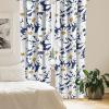 Ambesonne Gothic Wings Curtains, Outline Style Illustrated Wild Nature Moth Pattern Neutral Colors, Window Treatments 2 Panel Set for Living Room Bedroom, Pair of – 28″ x 63″, Charcoal Grey Sea Blue(Dark Night Blue and Marigold)