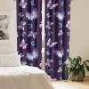 Ambesonne Gothic Wings Curtains, Outline Style Illustrated Wild Nature Moth Pattern Neutral Colors, Window Treatments 2 Panel Set for Living Room Bedroom, Pair of – 28″ x 63″, Charcoal Grey Sea Blue(Quartz Soft Blue Lilac)