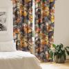 Ambesonne Gothic Wings Curtains, Outline Style Illustrated Wild Nature Moth Pattern Neutral Colors, Window Treatments 2 Panel Set for Living Room Bedroom, Pair of – 28″ x 63″, Charcoal Grey Sea Blue(Dark Sepia Apricot)