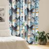 Ambesonne Gothic Wings Curtains, Outline Style Illustrated Wild Nature Moth Pattern Neutral Colors, Window Treatments 2 Panel Set for Living Room Bedroom, Pair of – 28″ x 63″, Charcoal Grey Sea Blue(Pale Blue Marigold and Ivory)