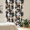 Ambesonne Gothic Wings Curtains, Outline Style Illustrated Wild Nature Moth Pattern Neutral Colors, Window Treatments 2 Panel Set for Living Room Bedroom, Pair of – 28″ x 63″, Charcoal Grey Sea Blue(Dark Mustard White)