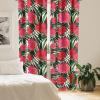 Ambesonne Gothic Wings Curtains, Outline Style Illustrated Wild Nature Moth Pattern Neutral Colors, Window Treatments 2 Panel Set for Living Room Bedroom, Pair of – 28″ x 63″, Charcoal Grey Sea Blue(Scarlet Olive Green and White)