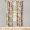 Ambesonne Gothic Wings Curtains, Outline Style Illustrated Wild Nature Moth Pattern Neutral Colors, Window Treatments 2 Panel Set for Living Room Bedroom, Pair of – 28″ x 63″, Charcoal Grey Sea Blue(Pale Camel and Dark Mustard)