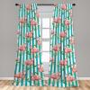 Ambesonne Gothic Wings Curtains, Outline Style Illustrated Wild Nature Moth Pattern Neutral Colors, Window Treatments 2 Panel Set for Living Room Bedroom, Pair of – 28″ x 63″, Charcoal Grey Sea Blue(Dark Seafoam and Blush)