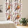 Ambesonne Hibiscus Curtains, Watercolor Silhouettes of Tropical Floral with Neutral Colors Boho Art, Window Treatments 2 Panel Set for Living Room Bedroom, Pair of – 28″ x 63″, Dark Coral Coral White(Vermilion Pale Pink Cream)