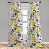 Ambesonne Hibiscus Curtains, Watercolor Silhouettes of Tropical Floral with Neutral Colors Boho Art, Window Treatments 2 Panel Set for Living Room Bedroom, Pair of – 28″ x 63″, Dark Coral Coral White(Mustard Dark Indigo White)