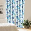 Ambesonne Hibiscus Curtains, Watercolor Silhouettes of Tropical Floral with Neutral Colors Boho Art, Window Treatments 2 Panel Set for Living Room Bedroom, Pair of – 28″ x 63″, Dark Coral Coral White(Sea Blue Lime Green White)