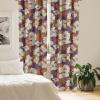 Ambesonne Hibiscus Curtains, Watercolor Silhouettes of Tropical Floral with Neutral Colors Boho Art, Window Treatments 2 Panel Set for Living Room Bedroom, Pair of – 28″ x 63″, Dark Coral Coral White(Burnt Orange Eggshell)