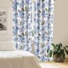 Ambesonne Hibiscus Curtains, Watercolor Silhouettes of Tropical Floral with Neutral Colors Boho Art, Window Treatments 2 Panel Set for Living Room Bedroom, Pair of – 28″ x 63″, Dark Coral Coral White(Pale Mauve Forest Green)