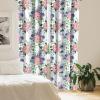 Ambesonne Hibiscus Curtains, Watercolor Silhouettes of Tropical Floral with Neutral Colors Boho Art, Window Treatments 2 Panel Set for Living Room Bedroom, Pair of – 28″ x 63″, Dark Coral Coral White(Coral Fern Green Cream)