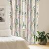 Ambesonne Poppy Curtains, Vintage Composition of Neutral Flowers Greenish Peduncles Romantic Vibes Art, Window Treatments 2 Panel Set for Living Room Bedroom, Pair of – 28″ x 63″, Blush Yellow Green(Pale Purple and Grey Teal)