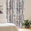 Ambesonne Poppy Curtains, Vintage Composition of Neutral Flowers Greenish Peduncles Romantic Vibes Art, Window Treatments 2 Panel Set for Living Room Bedroom, Pair of – 28″ x 63″, Blush Yellow Green(Soft Pink Blue Grey)