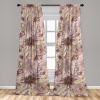 Ambesonne Poppy Curtains, Vintage Composition of Neutral Flowers Greenish Peduncles Romantic Vibes Art, Window Treatments 2 Panel Set for Living Room Bedroom, Pair of – 28″ x 63″, Blush Yellow Green(Blush Yellow Green)