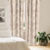 Ambesonne Poppy Curtains, Vintage Composition of Neutral Flowers Greenish Peduncles Romantic Vibes Art, Window Treatments 2 Panel Set for Living Room Bedroom, Pair of – 28″ x 63″, Blush Yellow Green(Pale Mustard and Beige)